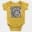 Straight Outta Kilpauk Short Sleeve Baby Onesie in Yellow Color